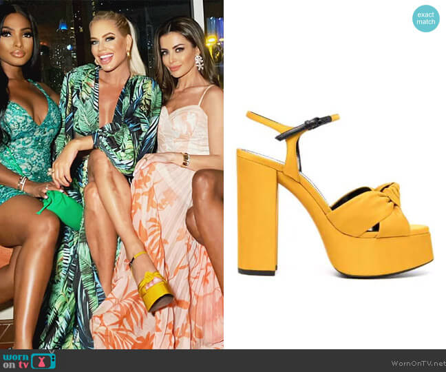 Louis Vuitton Louise Hoop GM Earrings worn by Caroline Stanbury as seen in  The Real Housewives of Dubai (S01E11)