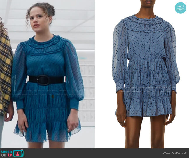 Sandro Gwen Dress worn by Maggie Vera (Sarah Jeffery) on Charmed