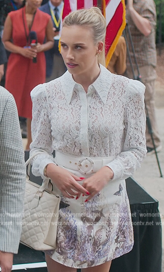 Elinor’s white lace blouse on First Kill