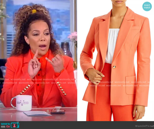 WornOnTV: Sunny’s orange lace shirt and blazer on The View | Sunny ...