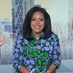 Sheinelle’s leaf print dress on Today