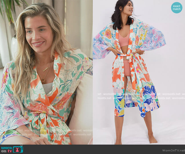 Full Bloom Robe by Sisters Gulassa at Anthropologie worn by Naomie Olindo on Southern Charm