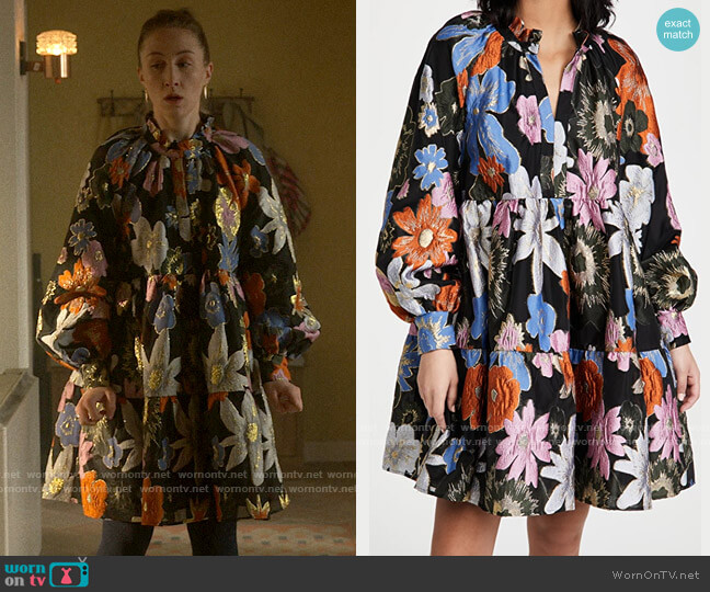 Stine Goya Botanical Jasmine Dress worn by Becky Green (Erin Doherty) on Chloe