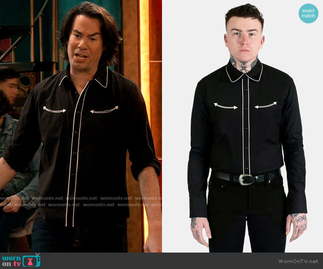 Straight To Hell Apparel Long Gone Shirt worn by Spencer Shay (Jerry Trainor) on iCarly