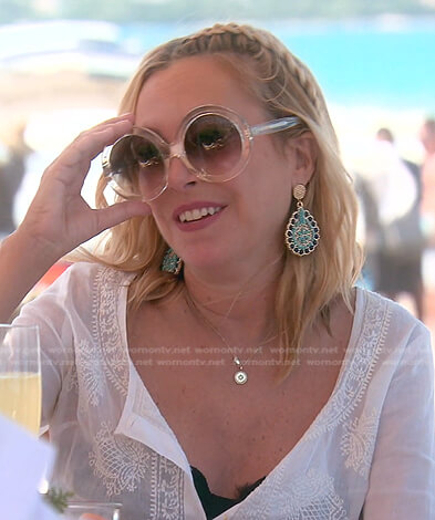 Sutton's round sunglasses on The Real Housewives of Beverly Hills