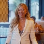 Sutton's white blazer on The Real Housewives of Beverly Hills