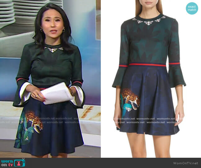 Emileen Floral Minidress by Ted Baker worn by Vicky Nguyen on Today