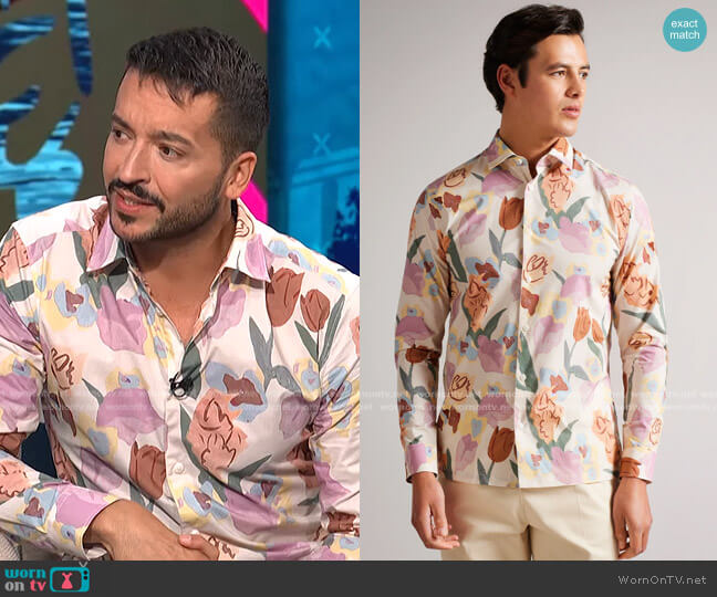 Lorva Shirt by Ted Baker worn by Jai Rodriguez on E! News Daily Pop