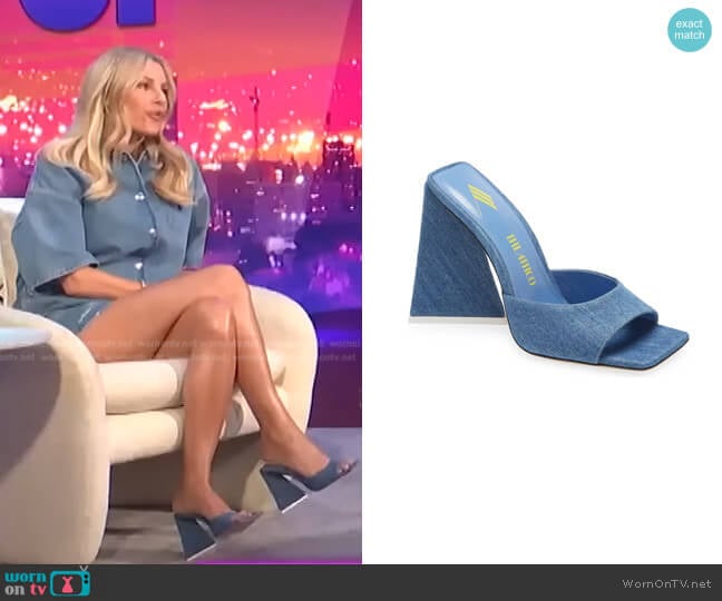 Devon Slide Sandal by The Attico worn by Morgan Stewart on E! News