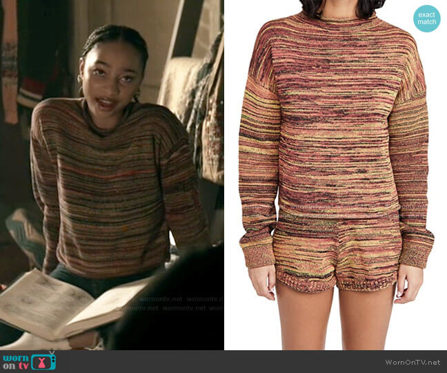 The Upside Nitara Sweater worn by Natalie Lane Irons (Tayler Buck) on Superman and Lois
