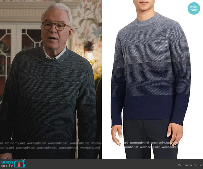 Burton Crewneck Sweater by Theory worn by Charles-Haden Savage (Steve Martin) on Only Murders in the Building