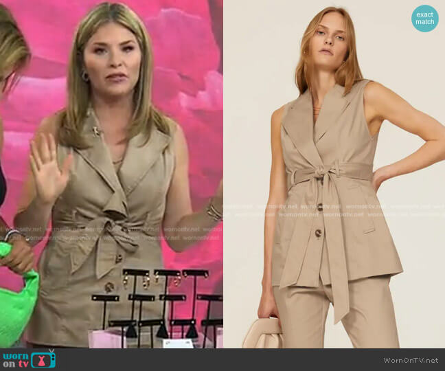 Safari Vest by Toccin worn by Jenna Bush Hager on Today