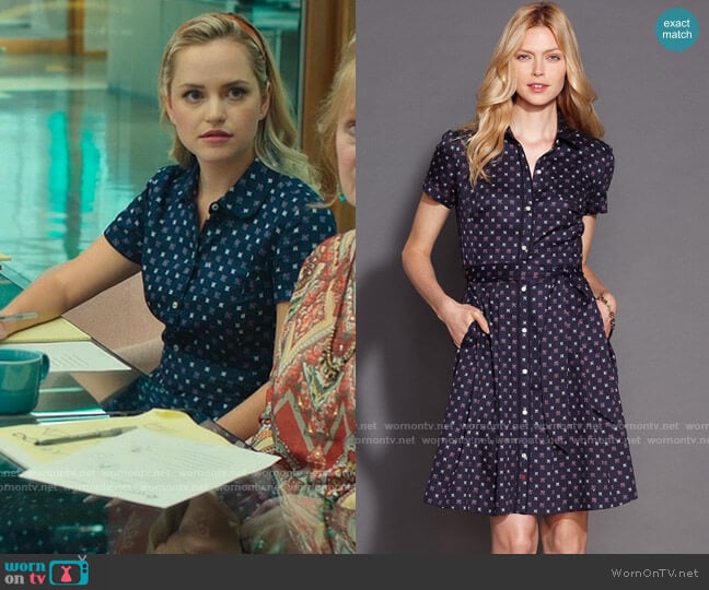 Tommy Hilfiger Short Sleeve Printed Dress worn by Ainsley (Stephanie Styles) on Loot