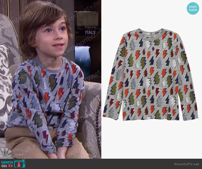 Allover Print Graphic Tee by Tucker + Tate worn by Cary Christopher on Days of our Lives