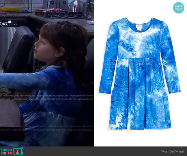 Joyce Tie Dye Dress by Us Angels worn by Elin Alexander on Days of our Lives