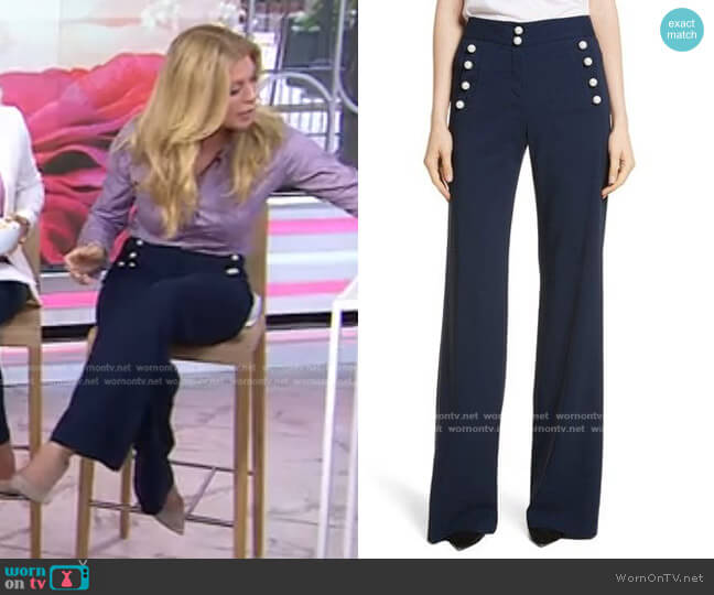 Adley Sailor Pants by Veronica Beard worn by Jill Martin on Today