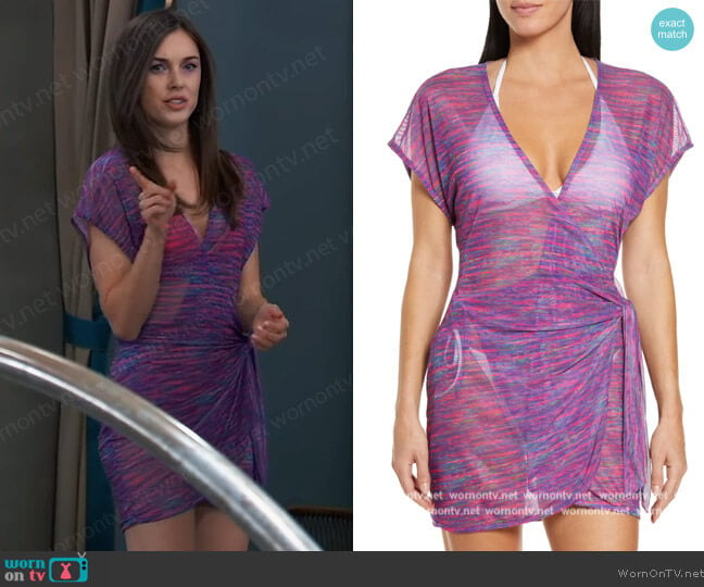 Emily Cover-Up Dress by Vix Swimwear worn by Willow Tait (Katelyn MacMullen) on General Hospital