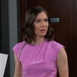 Willow’s pink cap sleeve dress on General Hospital