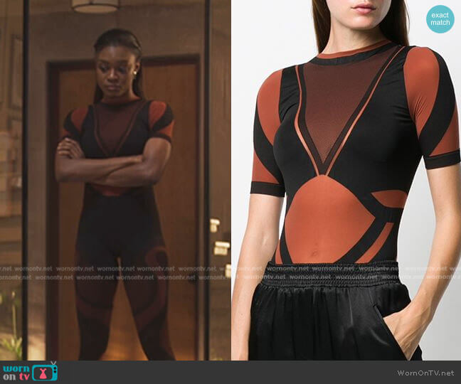 Colour-Block Bodysuit by Wolford x Adidas worn by Calliope Burns (Imani Lewis) on First Kill