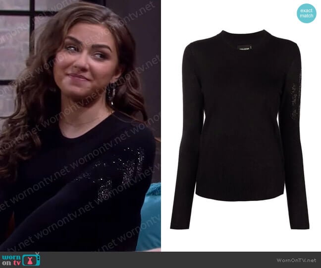 Miss Arrow Cashmere Sweater by Zadig & Voltaire worn by Ciara Brady (Victoria Konefal) on Days of our Lives