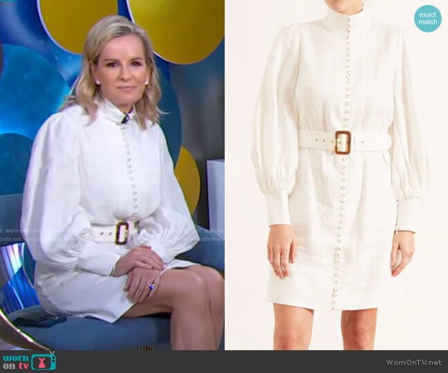 Luminous Mixed Ribbon Dress by Zimmermann worn by Dr. Jennifer Ashton on Good Morning America