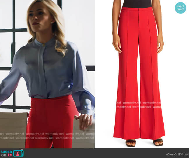 Dylan High Waist Wide Leg Pants by Alice + Olivia worn by Amy Quinn (Lindsey Gort) on All Rise