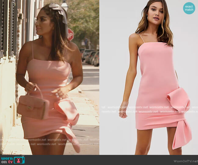 ASOS Bow Detail Shift Mini Dress worn by Leva Bonaparte on Southern Charm