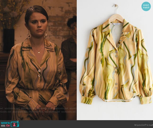 & Other Stories Printed Shirt worn by Mabel Mora (Selena Gomez) on Only Murders in the Building