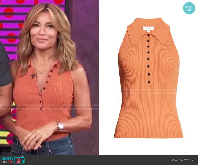Asher Sleeveless Top by A.L.C. worn by Kit Hoover on Access Hollywood