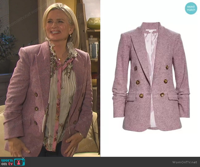Beacon Dickey Jacket by Veronica Beard worn by Kayla Brady (Mary Beth Evans) on Days of our Lives