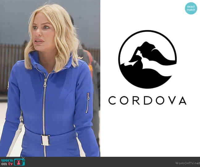 Cordova Belted Ski Suit by Cordova worn by Caroline Stanbury (Caroline Stanbury) on The Real Housewives of Dubai