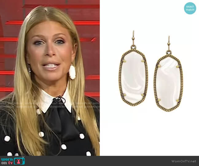 Kendra Scott Elle Earrings worn by Jill Martin on Today