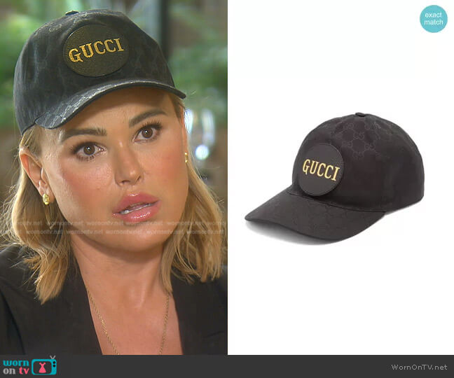 GG-Jacquard Cotton-Canvas Baseball Cap by Gucci worn by Diana Jenkins on The Real Housewives of Beverly Hills