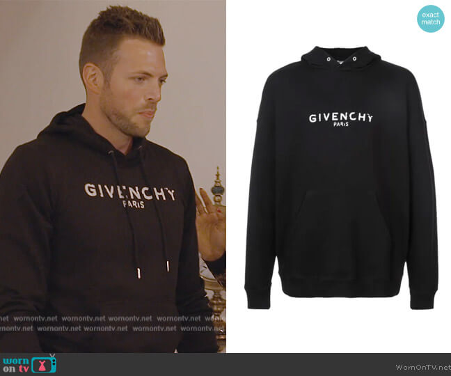 Givenchy Faded Logo Hoodie worn by Brian on The Real Housewives of Dubai