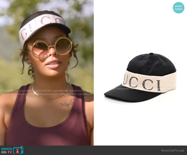Gabardine Gucci Headband Baseball Hat by Gucci worn by Eva Marcille Sterling on The Real Housewives Ultimate Girls Trip