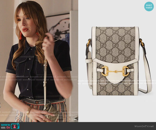 Horsebit 1955 Mini Bag by Gucci worn by Kirby Anders (Maddison Brown) on Dynasty
