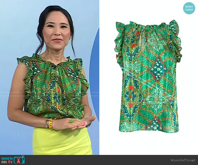 Haby Top by Ba&Sh worn by Vicky Nguyen on Today
