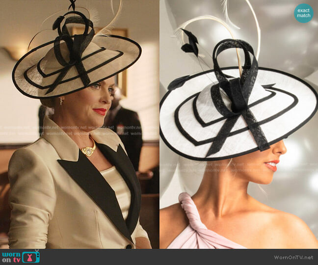 Mae Hat by J. Bees Millinery worn by Alexis Carrington (Elaine Hendrix) on Dynasty