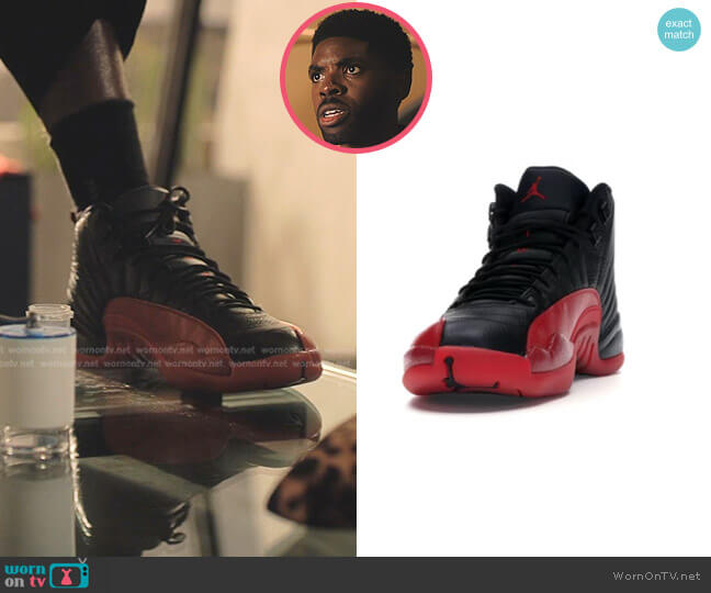 Jordan 12 Retro Sneakers by Nike worn by Tom Swift (Tian Richards) on Tom Swift