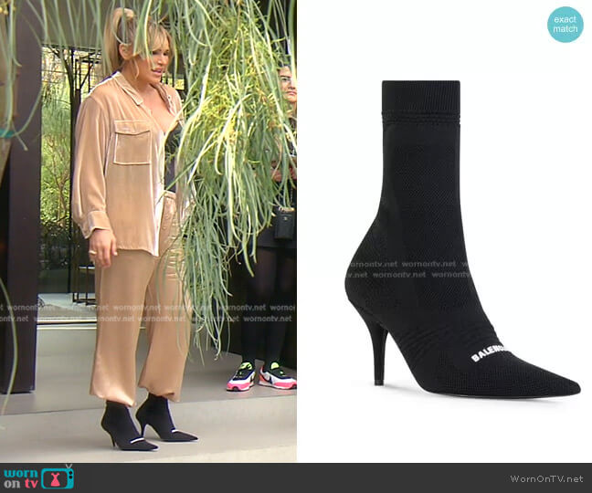Knife 2.0 80mm ankle boots by Balenciaga worn by Diana Jenkins on The Real Housewives of Beverly Hills