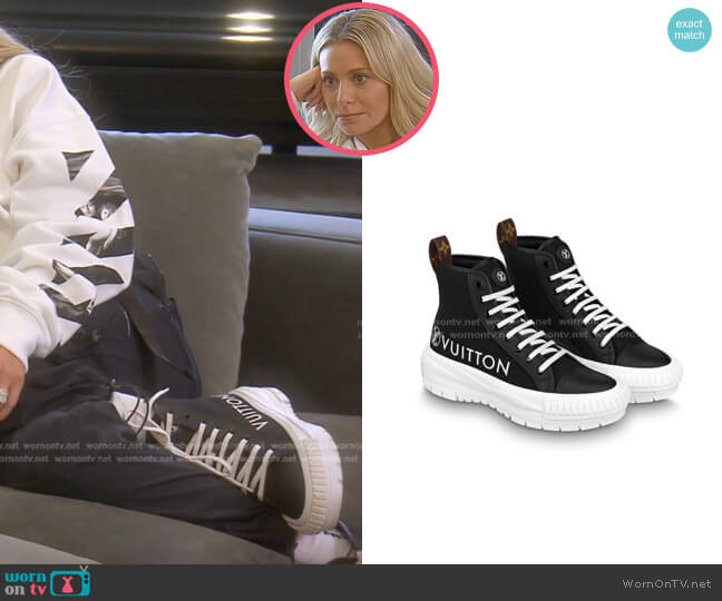 Louis Vuitton LV Squad Sneaker Boot worn by Dorit Kemsley on The Real Housewives of Beverly Hills