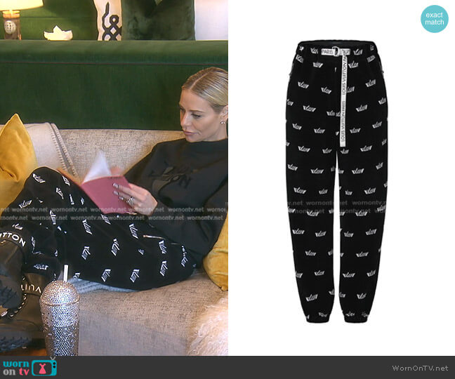 Louis Vuitton LV Vitesse Jogging Pants worn by Dorit Kemsley on The Real Housewives of Beverly Hills