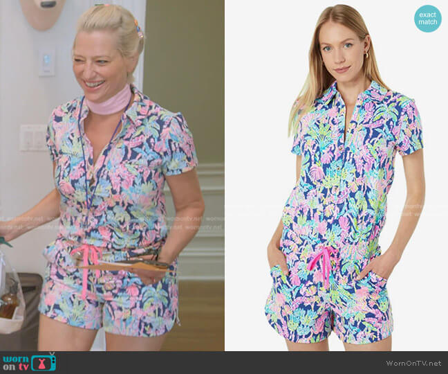 Jorgie Romper by Lilly Pulitzer worn by Dorinda Medley on The Real Housewives Ultimate Girls Trip