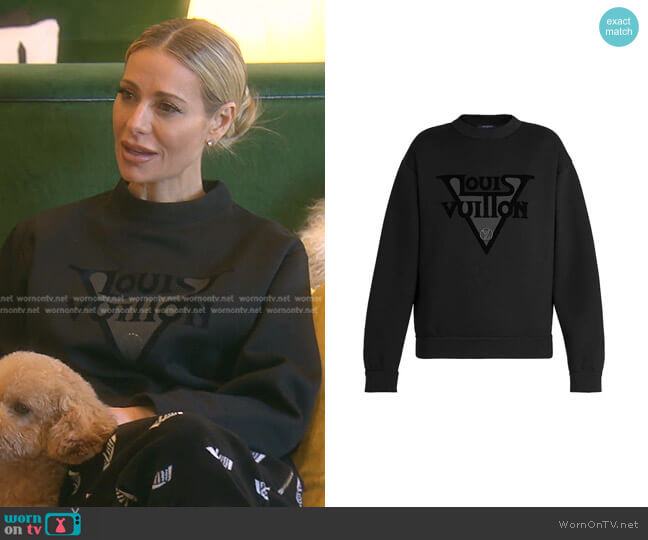 Louis Vuitton LV Midnight Sweatshirt worn by Dorit Kemsley on The Real Housewives of Beverly Hills