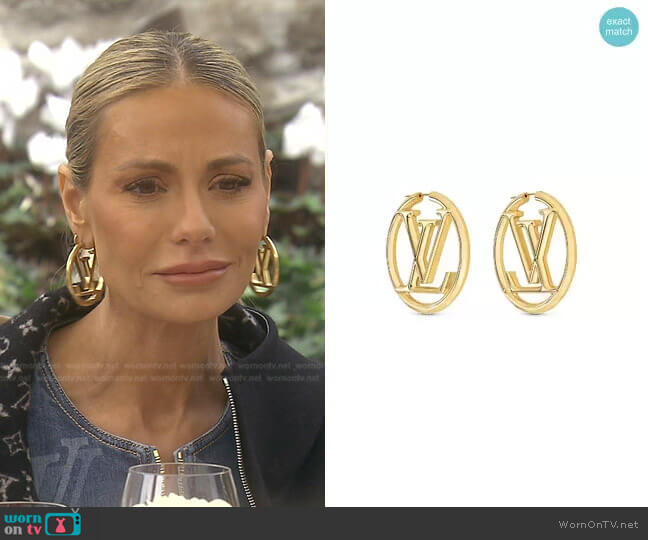 Louise Hoop Earrings by Louis Vuitton worn by Dorit Kemsley on The Real Housewives of Beverly Hills