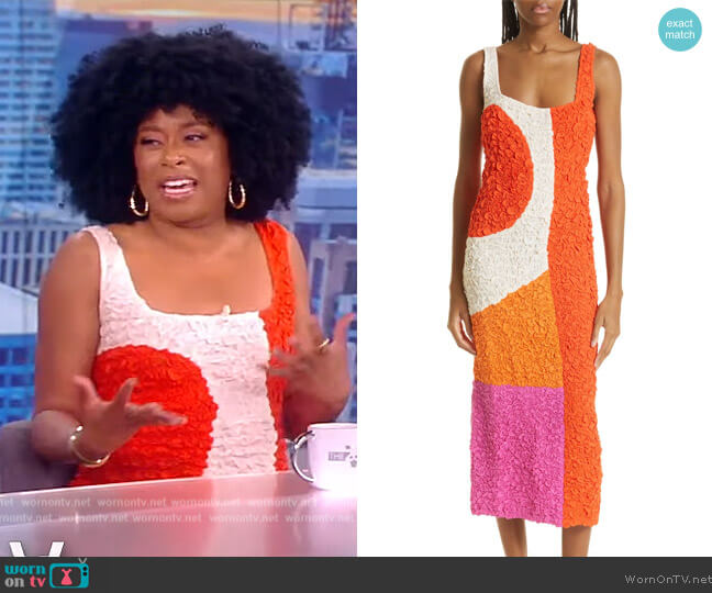 Sloan Textured Tank Midi Dress by Mara Hoffman worn by Phoebe Robinson on The View