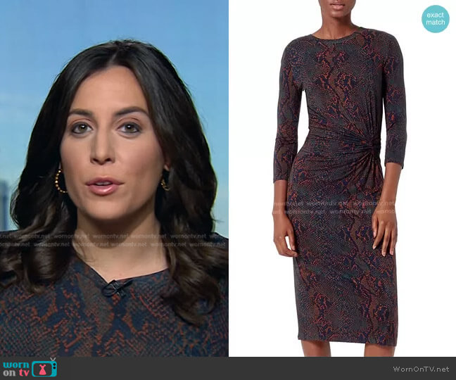 WornOnTV: Hallie Jackson’s snake print dress on Today | Clothes and ...