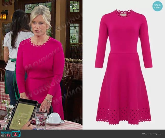 Myra Knit Dress by Hobbs worn by Kayla Brady (Mary Beth Evans) on Days of our Lives