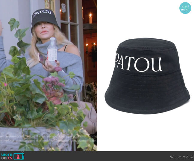 Logo-print bucket hat by Patou worn by Tamra Judge on The Real Housewives Ultimate Girls Trip
