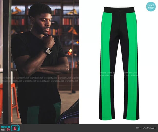 Technical Double Panel Track Trousers by Bottega Veneta worn by Tom Swift (Tian Richards) on Tom Swift